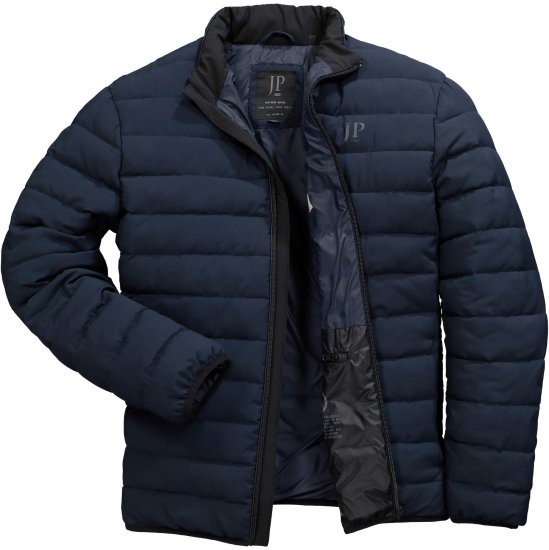 JP1880 Jacket Quilted Stand-up Collar Navy - Giubbotti - Giubbotti Uomo Taglie Forti