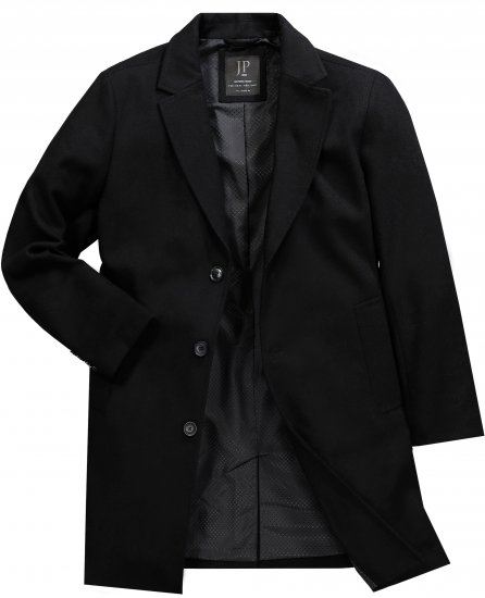 JP1880 Coat Classic Wool Blend Black - Giubbotti - Giubbotti Uomo Taglie Forti