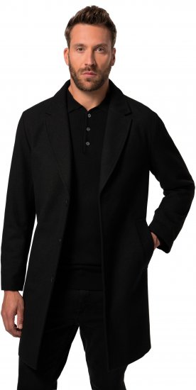 JP1880 Coat Classic Wool Blend Black - Giubbotti - Giubbotti Uomo Taglie Forti