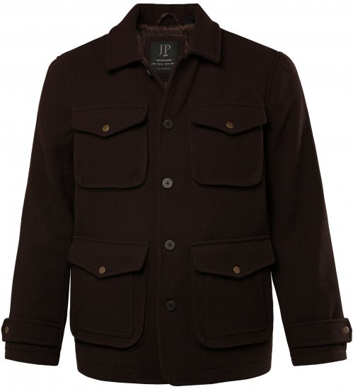 JP1880 Field Jacket Dark Brown - Giubbotti - Giubbotti Uomo Taglie Forti