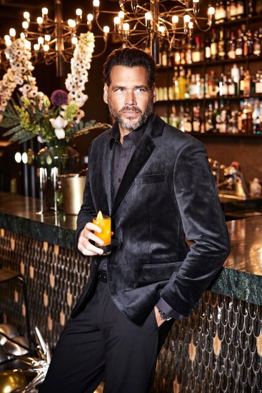 JP1880 Jacket Velvet Business Smoking Black - Abiti - Abiti da Uomo Taglie Forti