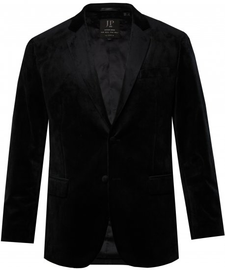 JP1880 Jacket Velvet Business Smoking Black - Abiti - Abiti da Uomo Taglie Forti