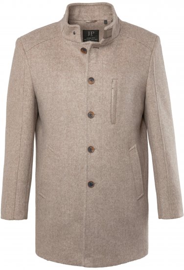 JP1880 Coat Wool Blend Beige Melange - Giubbotti - Giubbotti Uomo Taglie Forti