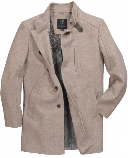JP1880 Coat Wool Blend Beige Melange - Giubbotti - Giubbotti Uomo Taglie Forti