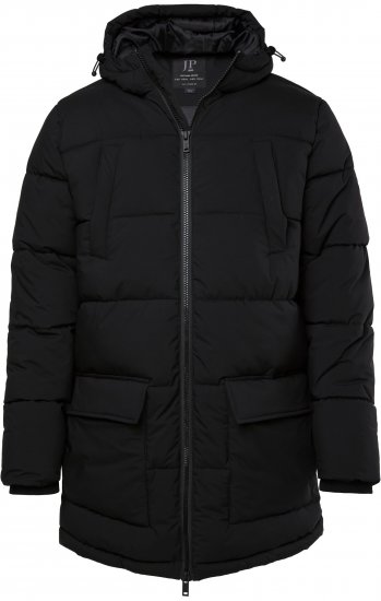 JP1880 Quilted Parka with Multiple Pockets Black - Giubbotti - Giubbotti Uomo Taglie Forti