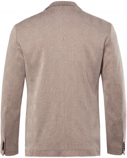 JP1880 Jacket Business Checked Beige - Abiti - Abiti da Uomo Taglie Forti