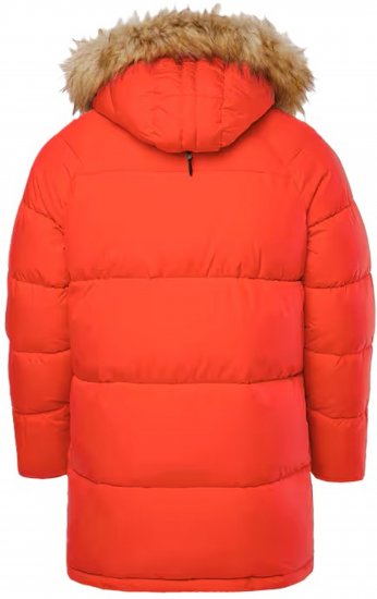 JP1880 Parka Quilted Faux Fur Hood Red - Giubbotti - Giubbotti Uomo Taglie Forti