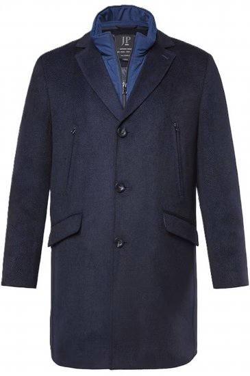 JP1880 Coat Flexnamic With Removable Insert Navy - Giubbotti - Giubbotti Uomo Taglie Forti