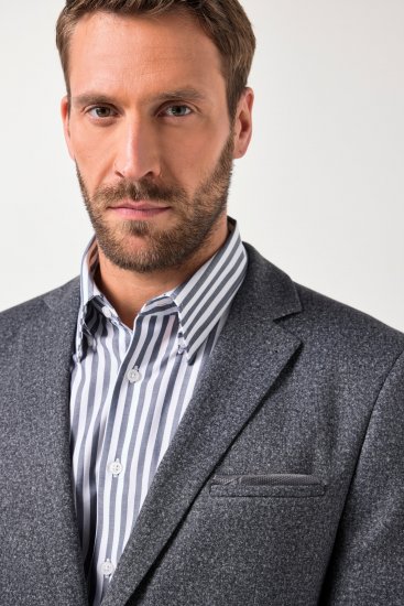 JP1880 Jacket Business Donegal Graphite Grey - Giubbotti - Giubbotti Uomo Taglie Forti