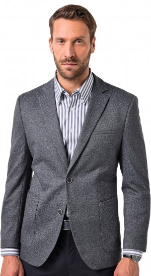 JP1880 Jacket Business Donegal Graphite Grey - Giubbotti - Giubbotti Uomo Taglie Forti