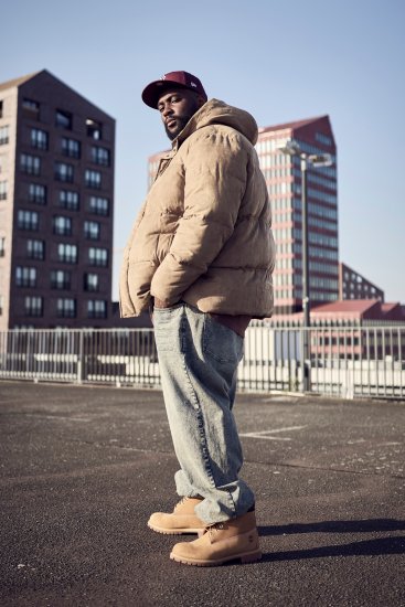 STHUGE Jacket Puffer With Warm Quilting Beige - Giubbotti - Giubbotti Uomo Taglie Forti