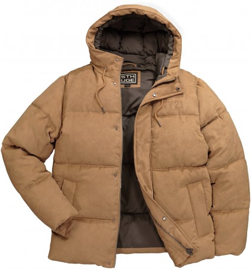 STHUGE Jacket Puffer With Warm Quilting Beige - Giubbotti - Giubbotti Uomo Taglie Forti