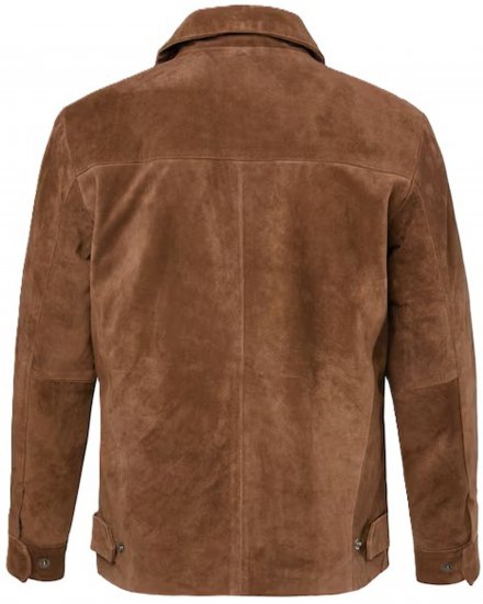 JP1880 Leather Jacket Genuine Cowhide Brown - Giubbotti - Giubbotti Uomo Taglie Forti