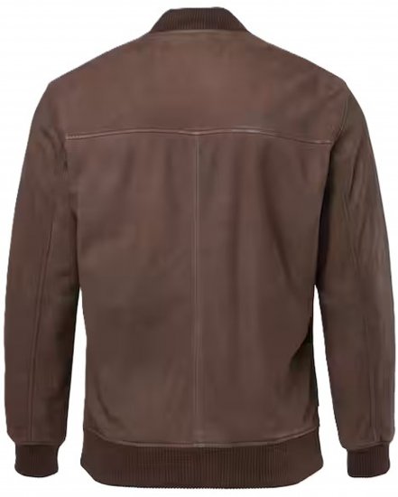 JP1880 Jacket Buffed Nubuck Lamb Leather Brown - Giubbotti - Giubbotti Uomo Taglie Forti