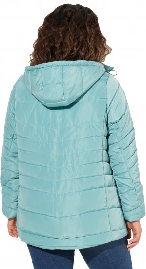 Ulla Popken Quilted Water Repellent Jacket Soft Turquoise - Giacche - 