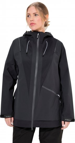 Ulla Popken Functional Reflective Waterproof Jacket Black - Giacche - 
