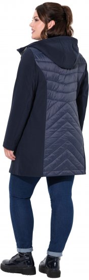 Ulla Popken HYPRAR Softshell Long Cut Jacket Navy - Giacche - 
