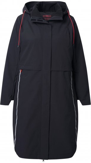 Ulla Popken Extra Long Functional Coat Black - Giacche - 