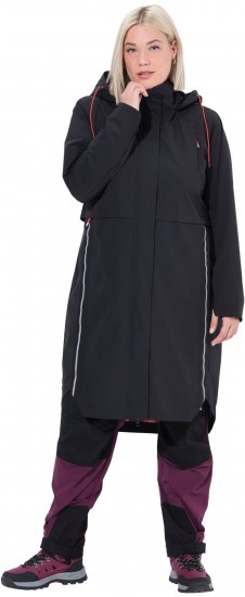 Ulla Popken Extra Long Functional Coat Black - Giacche - 