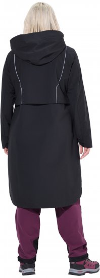 Ulla Popken Extra Long Functional Coat Black - Giacche - 