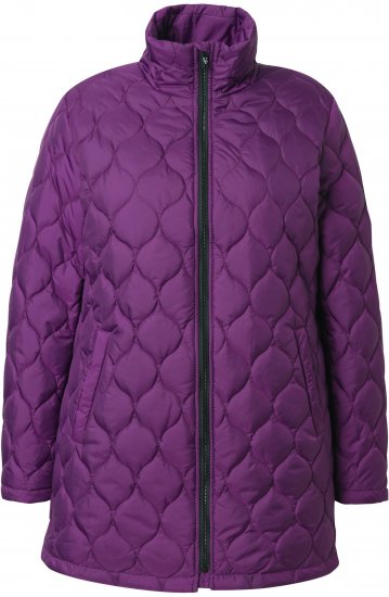 Ulla Popken HYPRAR Water-Repellent Quilted Jacket Plum - Giacche - 