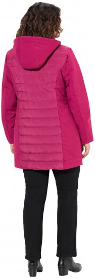 Ulla Popken HYPRAR Mixed Texture Water-Repellent Jacket Ruby - Giacche - 