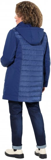Ulla Popken HYPRAR Mixed Texture Water-Repellent Jacket Night Blue - Giacche - 