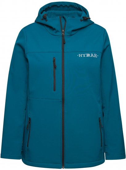 Ulla Popken HYPRAR Softshell Fleece Lined Jacket Dark Petrol - Ulla Popken - 