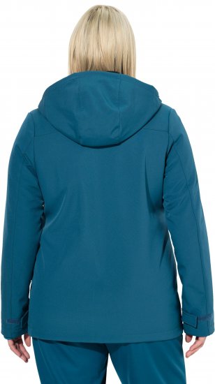 Ulla Popken HYPRAR Softshell Fleece Lined Jacket Dark Petrol - Ulla Popken - 