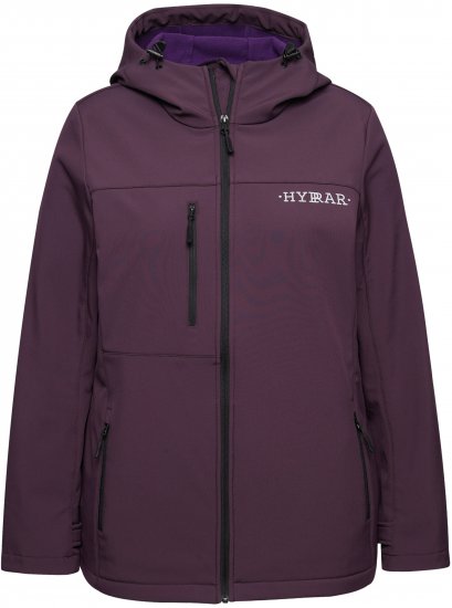 Ulla Popken HYPRAR Softshell Fleece Lined Jacket Dark Blackberry - Cinture donna - 