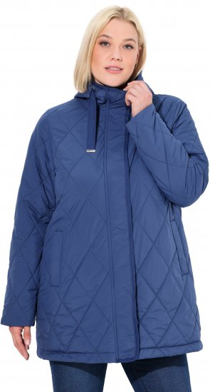 Ulla Popken HYPRAR Quilted Water-Repellent Jacket Medium Blue - Giacche - 