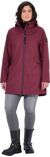 Ulla Popken HYPRAR Water Repellent Softshell Jacket Cherry - Giacche - 