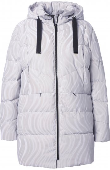 Ulla Popken HYPRAR Wave Quilted Water-Repellent Jacket Off-White - Giacche - 
