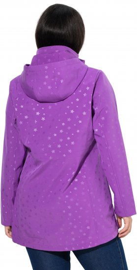 Ulla Popken HYPRAR Star Print Softshell Jacket Purple - Giacche - 