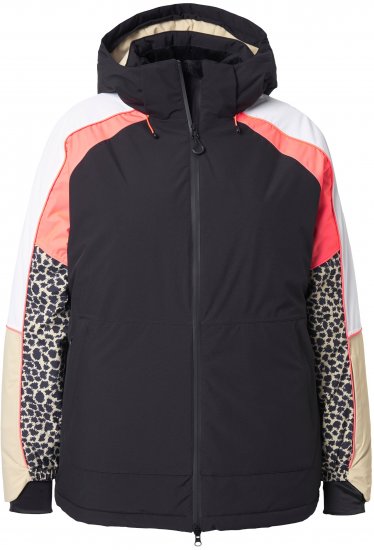 Ulla Popken HYPRAR Patchwork Sleeve Performance Jacket Black - Giacche - 
