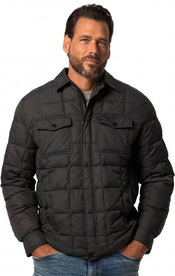 JP1880 Quilted Shirt Collar Jacket TALL Anthracite - TALL giubbotti - 