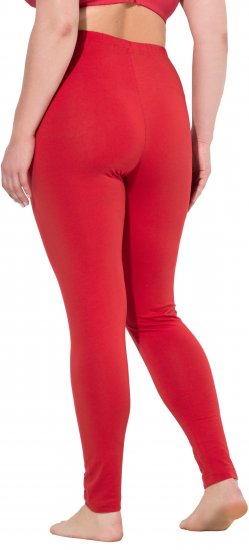 Ulla Popken Basic Stretch Knit Ankle Length Leggings Salsa Red - Jeans & Pantaloni Donna Taglie Comode – Plus Size - Jeans e Pantaloni Donna, EU 42-70