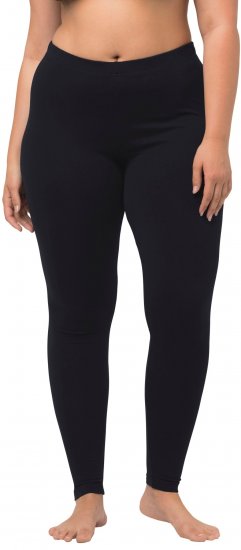 Ulla Popken Basic Stretch Knit Ankle Length Leggings Navy - Jeans & Pantaloni Donna Taglie Comode – Plus Size - 