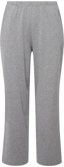 Ulla Popken Pull On Knit Straight Leg Pocket Pants Light Grey Melange - Jeans & Pantaloni Donna Taglie Comode – Plus Size - 
