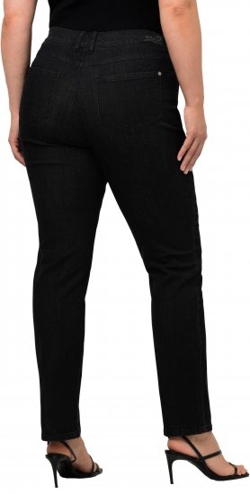 Ulla Popken Sammy Fit Slim Leg Stretch Jeans Black - Jeans & Pantaloni Donna Taglie Comode – Plus Size - 