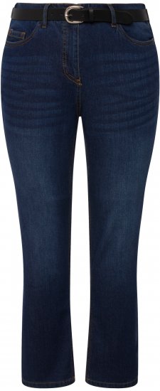 Ulla Popken Sammy Fit Slim Leg Stretch Jeans Blue Denim - Jeans & Pantaloni Donna Taglie Comode – Plus Size - Jeans e Pantaloni Donna, EU 42-70