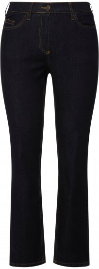 Ulla Popken Sammy Fit Slim Leg Stretch Jeans Dark Blue Denim - Jeans & Pantaloni Donna Taglie Comode – Plus Size - 