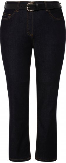 Ulla Popken Sammy Fit Slim Leg Stretch Jeans Dark Blue Denim - Jeans & Pantaloni Donna Taglie Comode – Plus Size - 