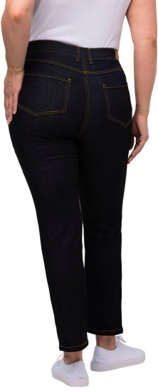 Ulla Popken Sammy Fit Slim Leg Stretch Jeans Dark Blue Denim - Jeans & Pantaloni Donna Taglie Comode – Plus Size - 