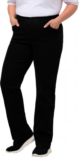 Ulla Popken Straight Leg Mandy Fit Stretch Jeans Black - Jeans & Pantaloni Donna Taglie Comode – Plus Size - 
