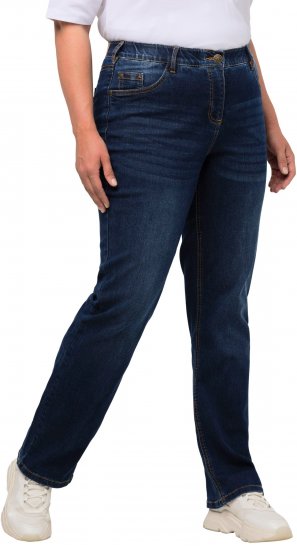 Ulla Popken Straight Leg Mandy Fit Stretch Jeans Blue Denim - Jeans & Pantaloni Donna Taglie Comode – Plus Size - 