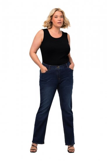 Ulla Popken Marie Fit Bootcut Stretch Jeans Blue Denim - Ulla Popken - Abbigliamento Taglie Forti Ulla Popken