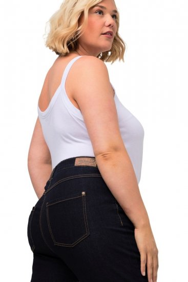 Ulla Popken Marie Fit Bootcut Stretch Jeans Dark Blue Denim - Ulla Popken - Abbigliamento Taglie Forti Ulla Popken