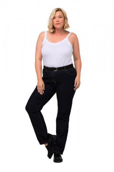 Ulla Popken Marie Fit Bootcut Stretch Jeans Dark Blue Denim - Ulla Popken - Abbigliamento Taglie Forti Ulla Popken