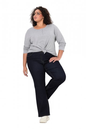 Ulla Popken Marie Fit Bootcut Stretch Jeans Dark Blue Denim - Ulla Popken - Abbigliamento Taglie Forti Ulla Popken